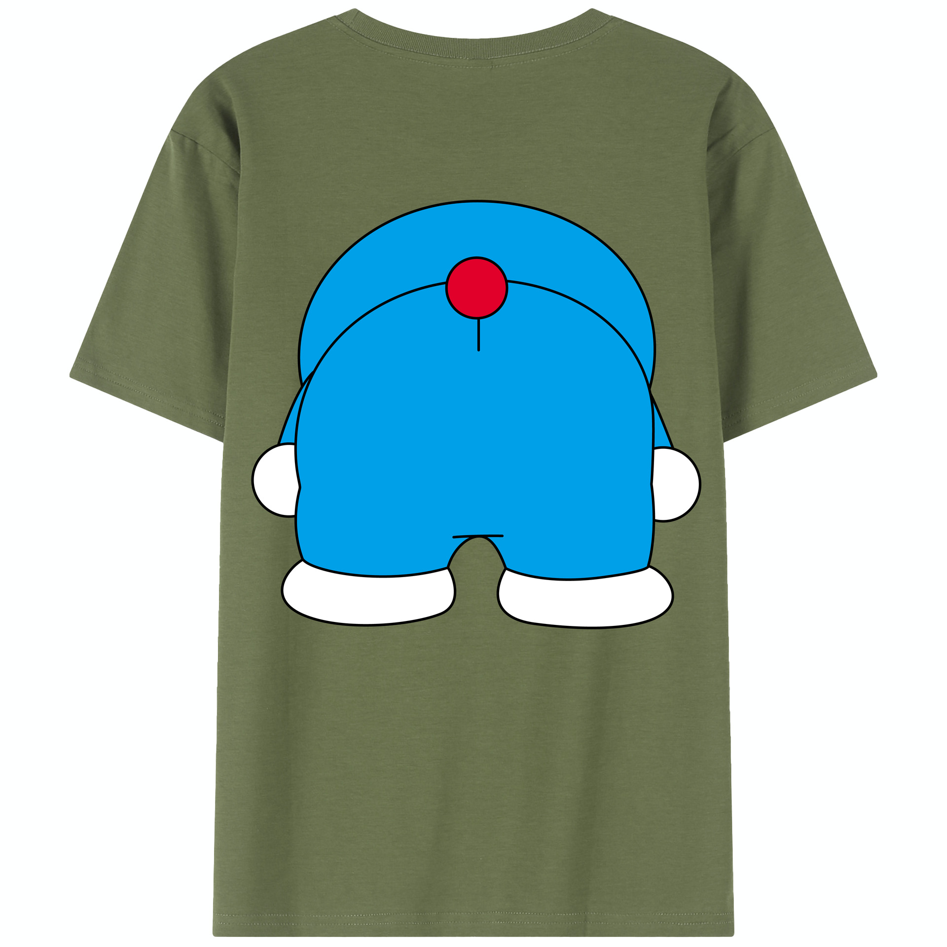 （画像用） ドラえもん Doraemon 綿100％半袖Tシャツ（背面プリント）